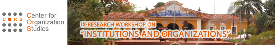 CORS RWIO VIII - RESEARCH WORKSHOP ON "INSTITUTIONS AND ORGANIZATIONS"